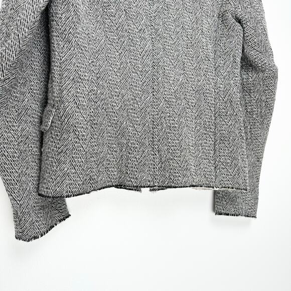 Isabel Marant Etoile Herringbone Wool Blend Blazer | Gray | SZ 8 - Picture 7 of 10